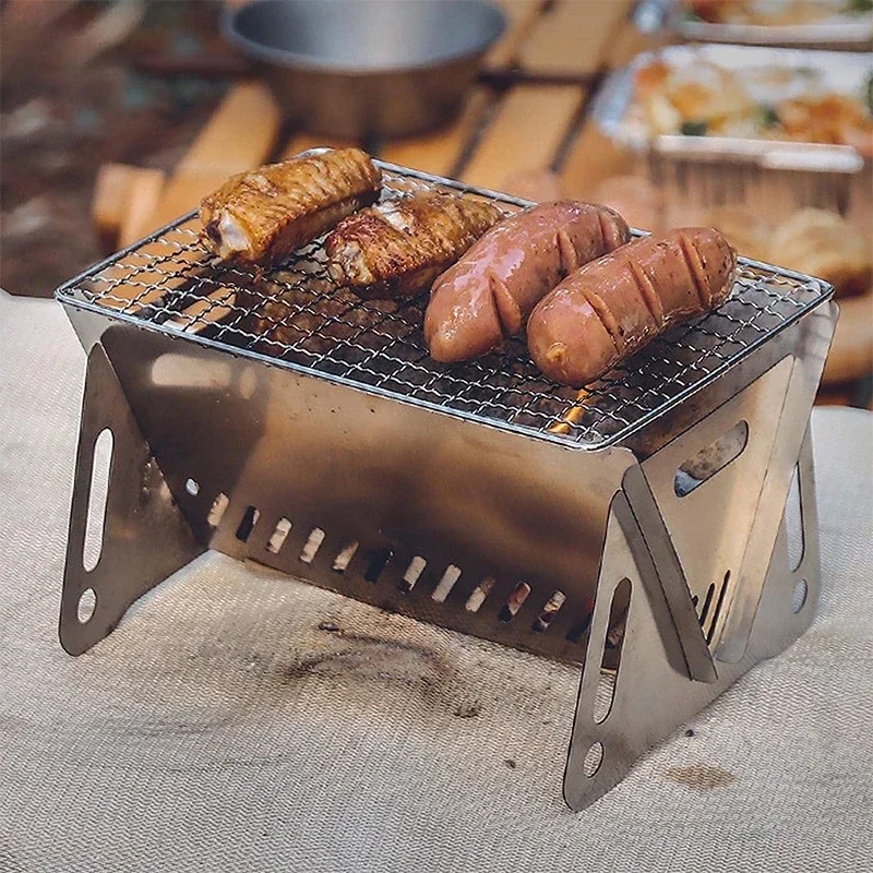Camping Cooking Mesh - Portable Folding Barbecue Grill Heating Stoves