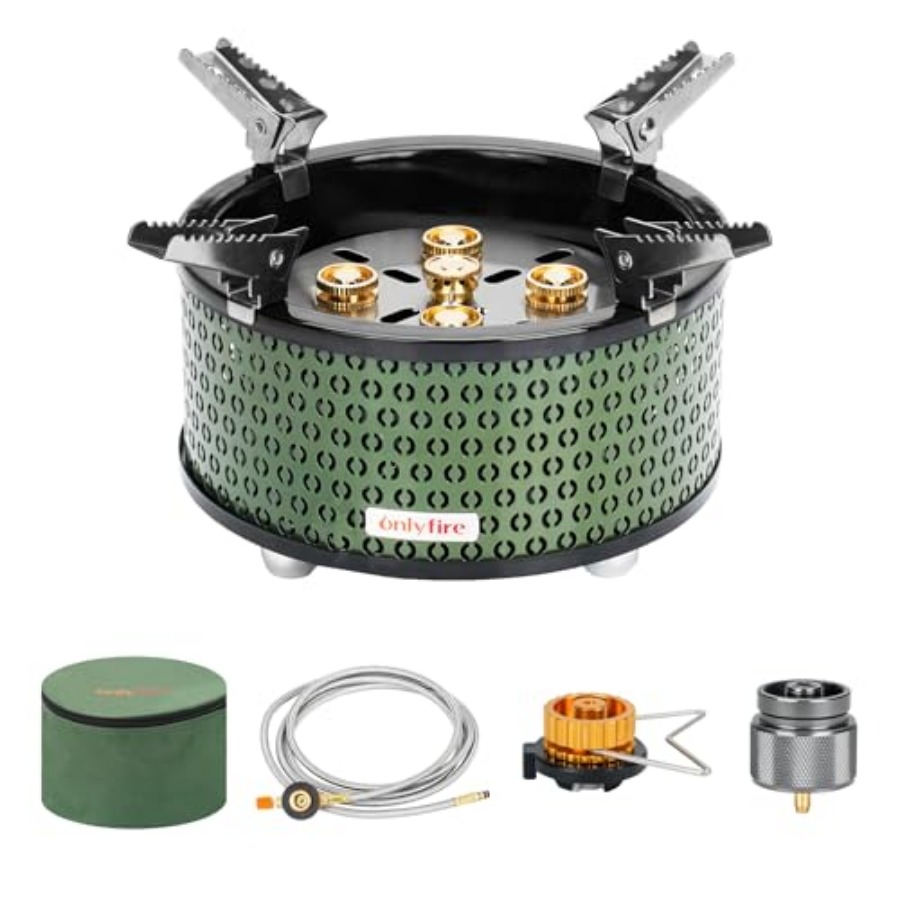 Camping Cooking Propane - Portable Camping Gas Stove with Storage