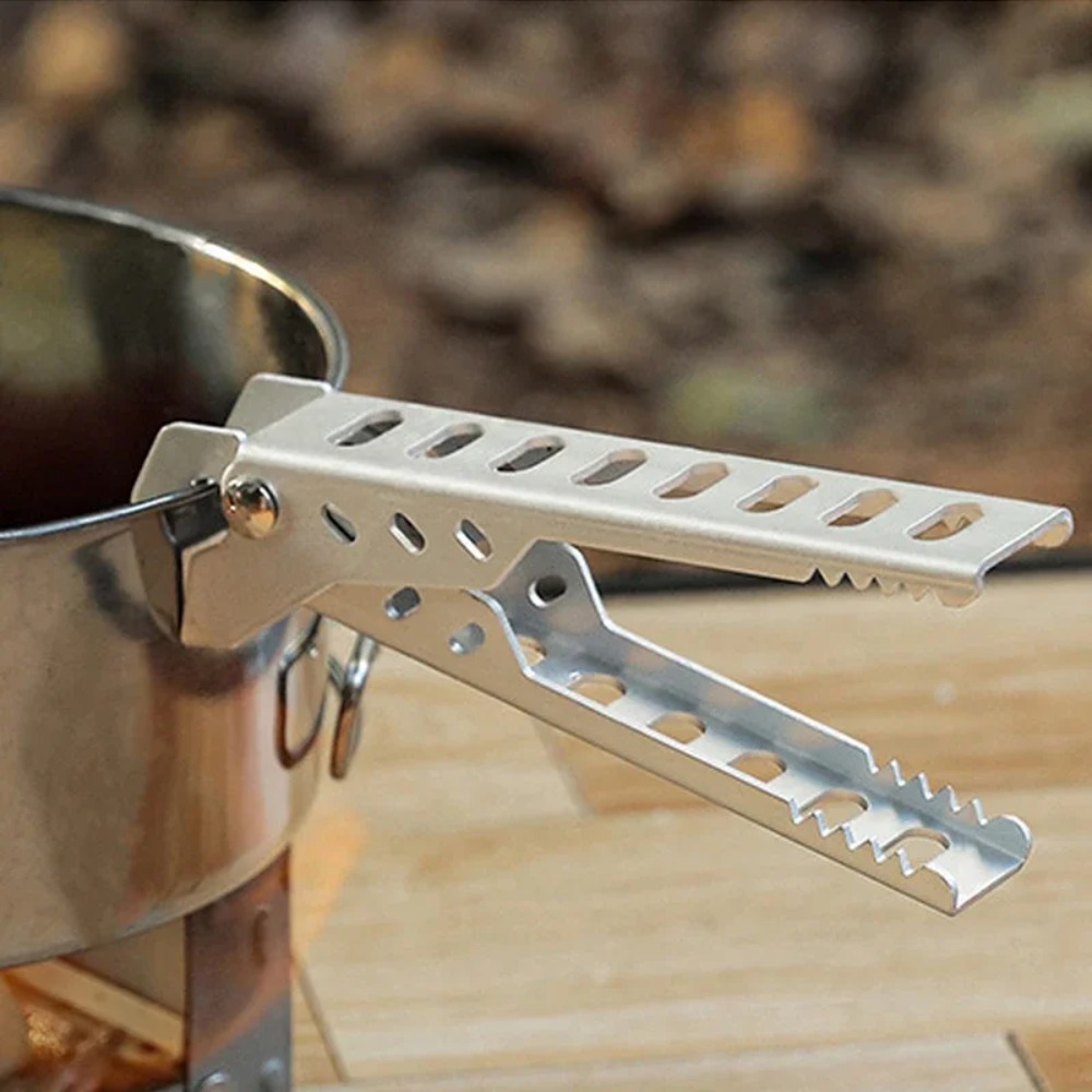 Camping Cooking Set Stainless Steel - Aluminium Anti-hot Alloy Clip Bowl Gripper