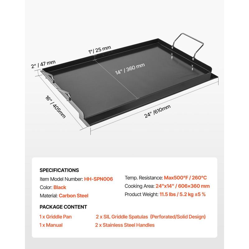 Universal Flat Top Griddle 24x - đánh giá và giá Camping Cooking Flat Top