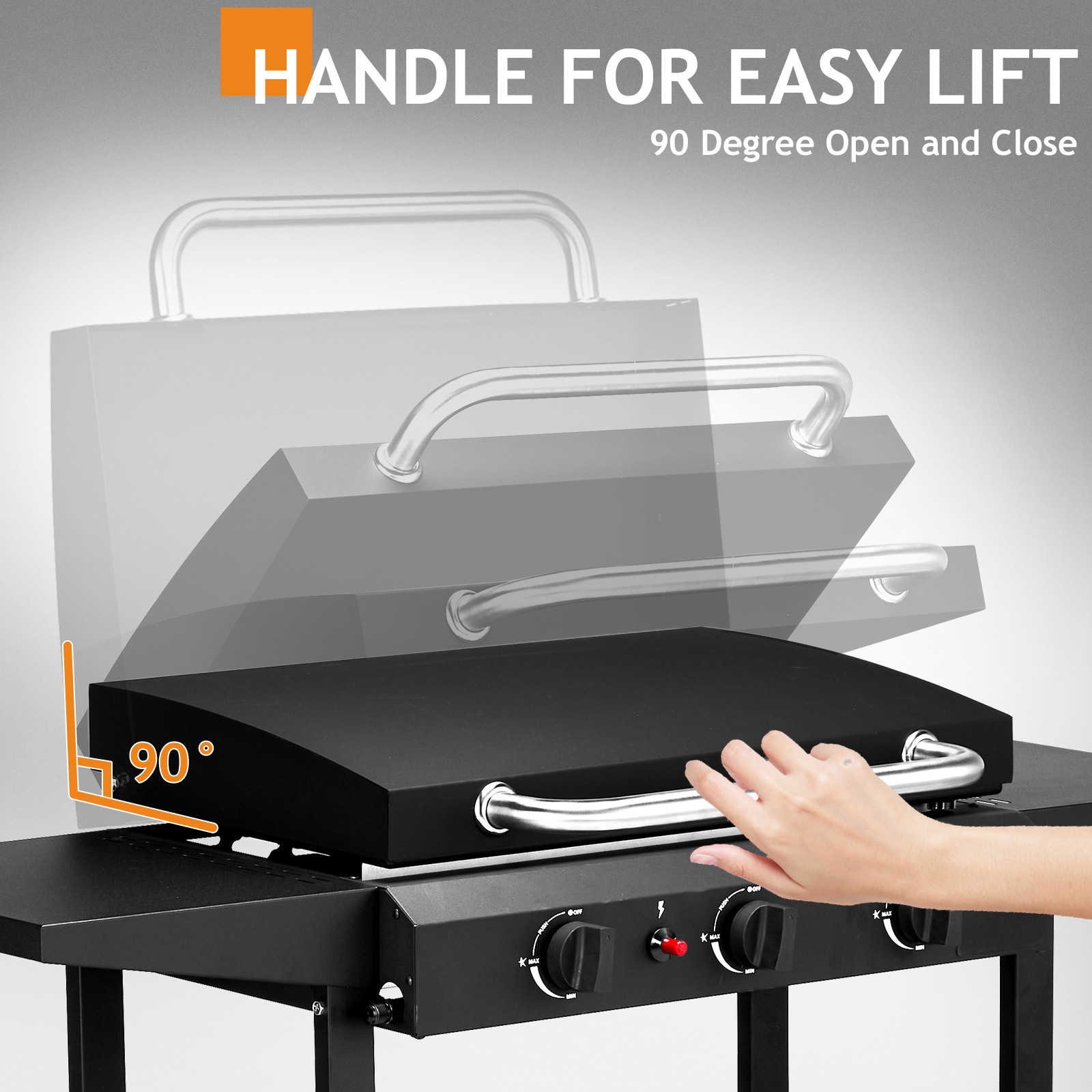 3-Burner Flat Top Gas Griddle  - đánh giá và giá Camping Cooking Flat Top