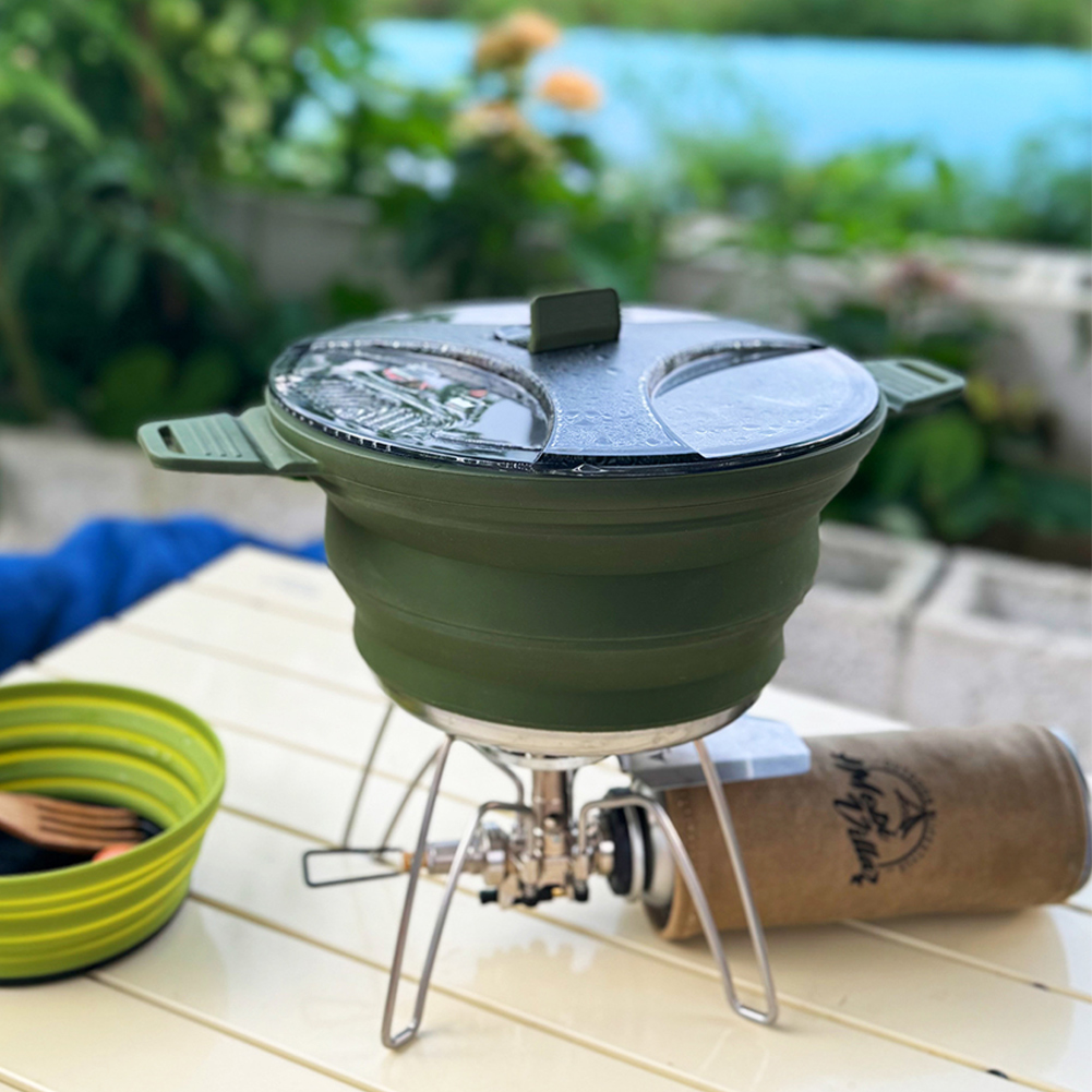 Outdoor Camping Folding Pot, S - đánh giá và giá Camping Outdoor Cooking Set