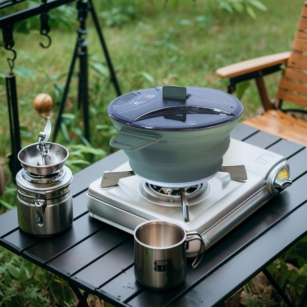 Outdoor Camping Folding Pot, S - đánh giá và giá Camping Outdoor Cooking Set