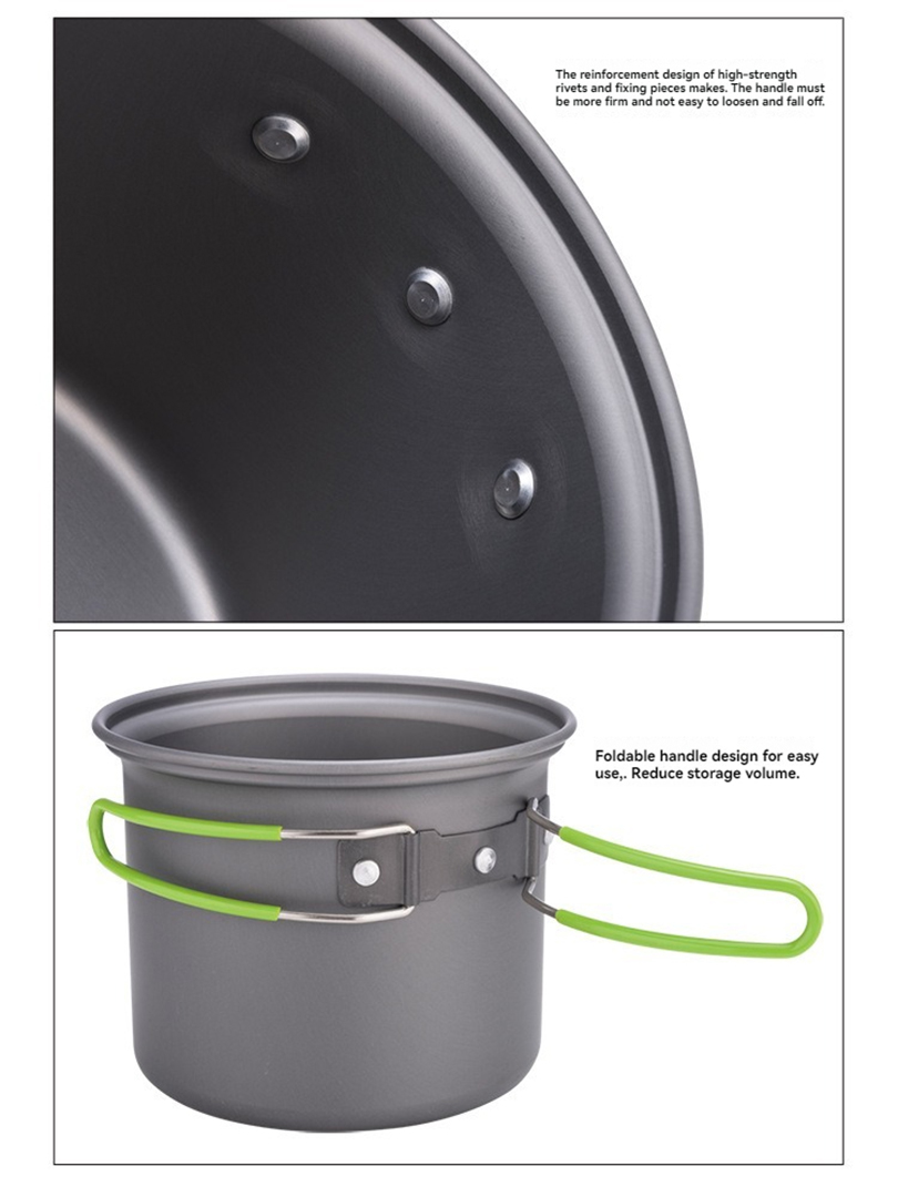 New BRS-T15A Camping Cookware  - đánh giá và giá Camping Cooking Mess Kit