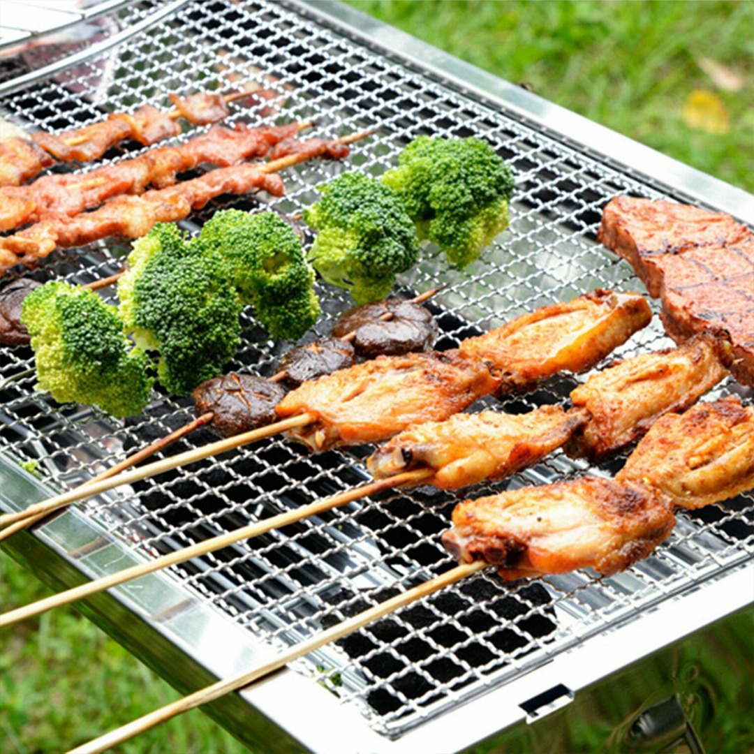 1pcs/2pcs 50 * 38cm BBQ Grill  - đánh giá và giá Camping Cooking Mesh