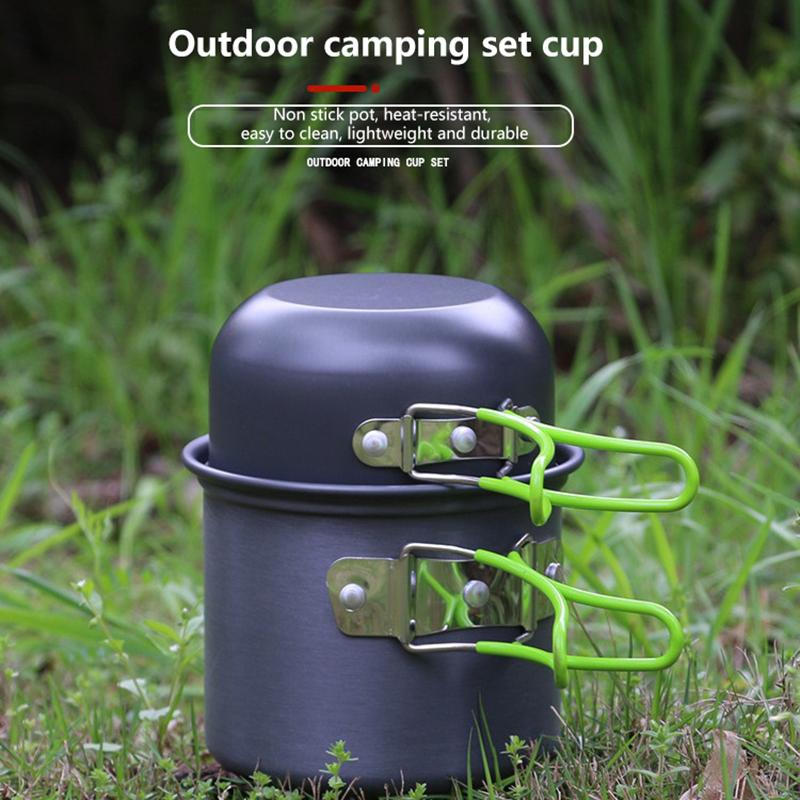Ultralight Camping Pot Set: Ca - đánh giá và giá Camping Cooking Mess Kit