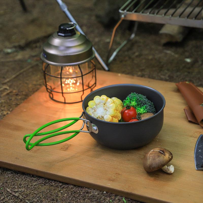 Ultralight Camping Pot Set: Ca - đánh giá và giá Camping Cooking Mess Kit