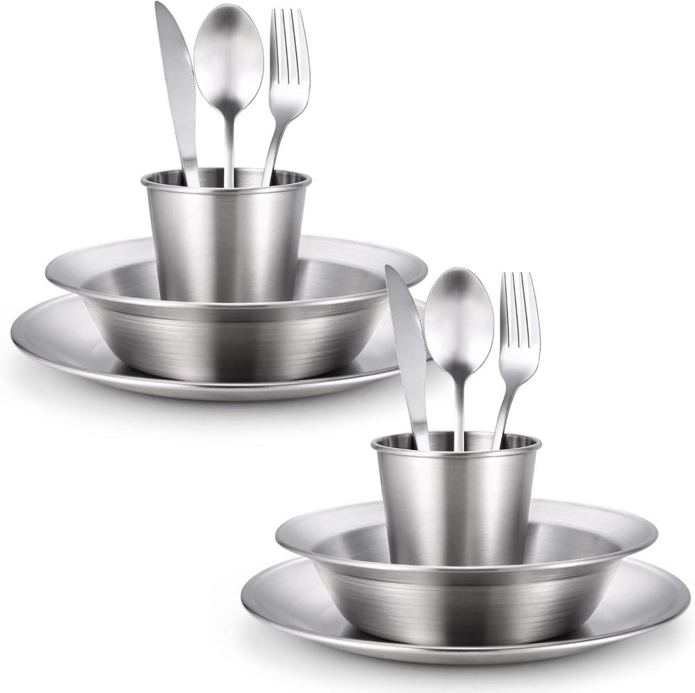 Stainless Steel Camping Mess K - đánh giá và giá Camping Cooking Mess Kit