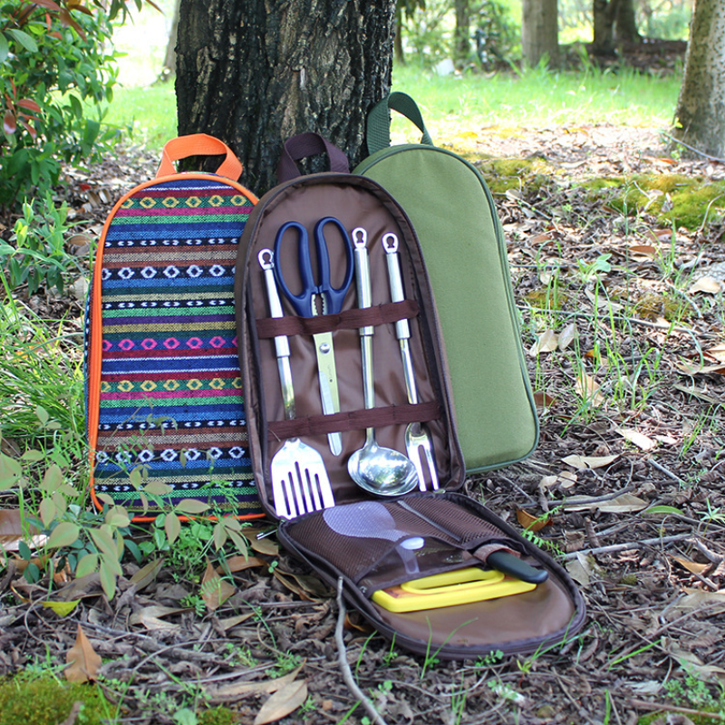 7pcs Camping Kitchen Utensil S - đánh giá và giá Camping Cooking Set Stainless Steel