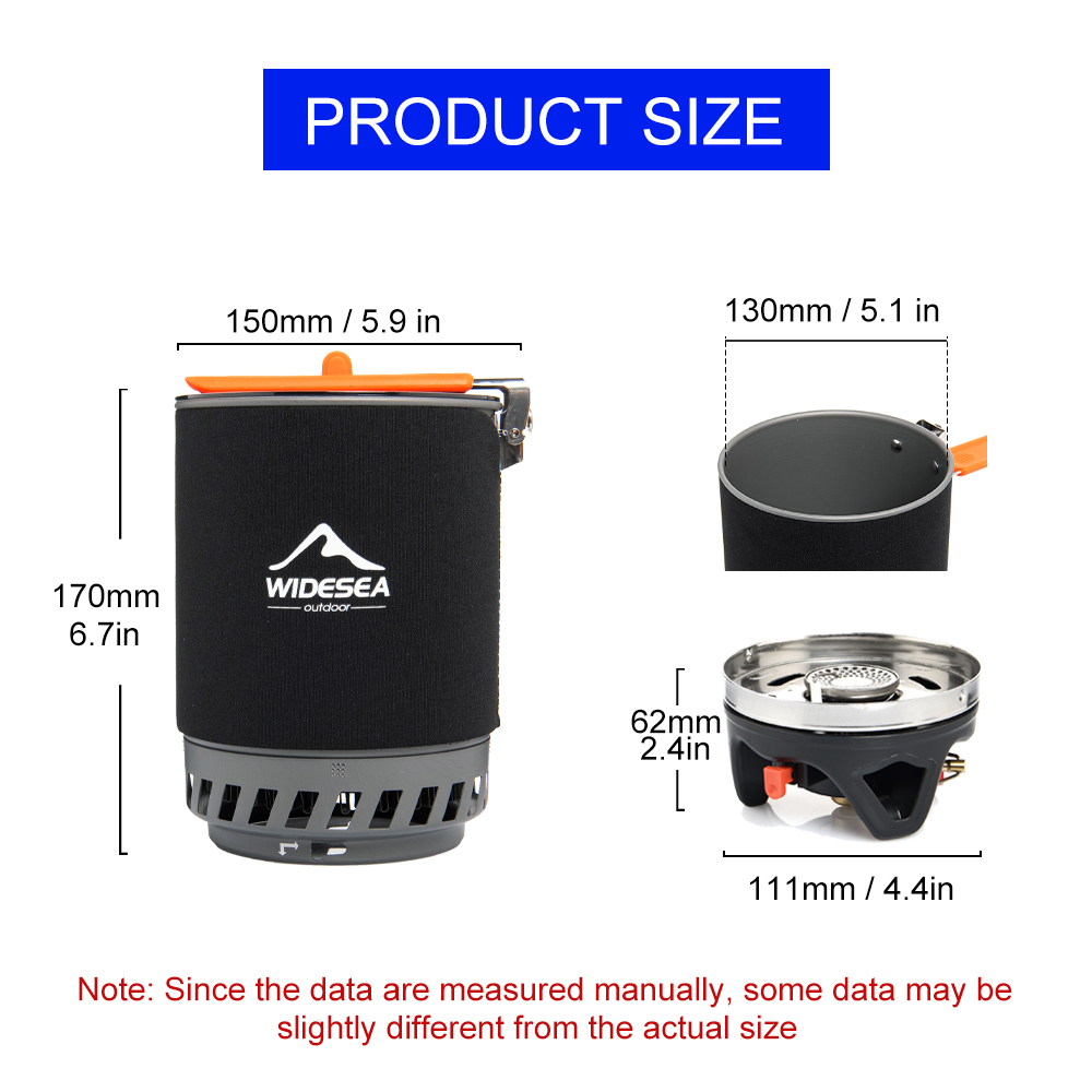 Widesea Camping Cooking System - đánh giá và giá Camping Outdoor Cooking Set