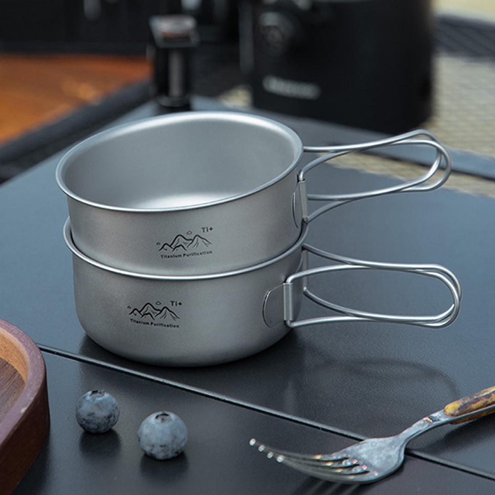 Compact Titanium Alloy Camping - đánh giá và giá Camping Cooking Set Stainless Steel