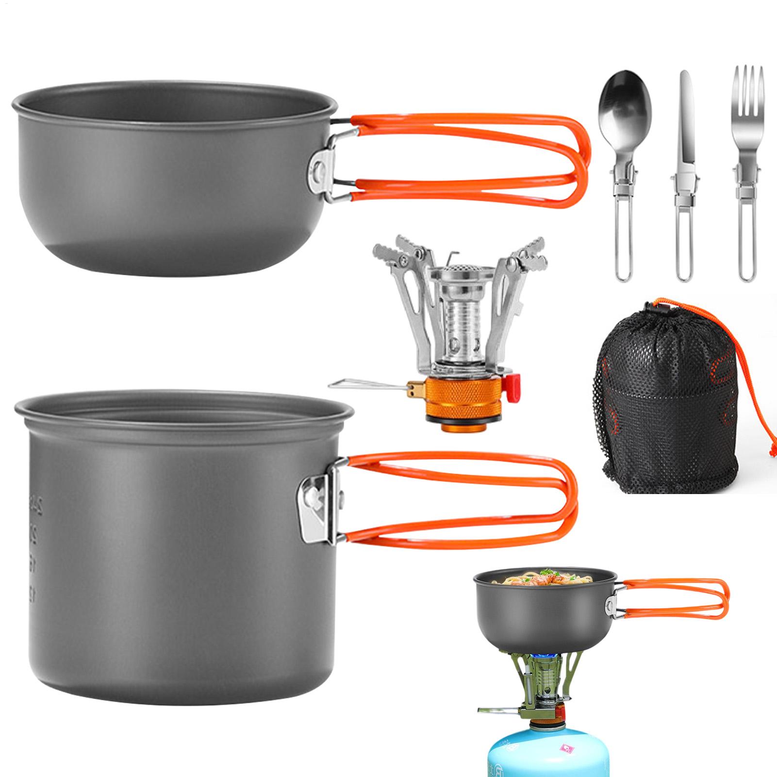 Portable Camping Cookware Set  - đánh giá và giá Camping Cooking Knife Set