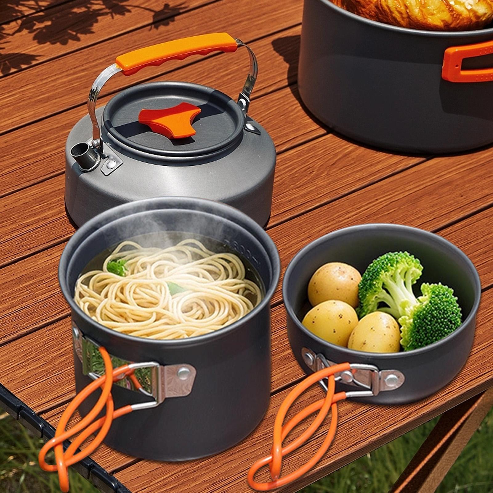 Portable Camping Cookware Set  - đánh giá và giá Camping Cooking Knife Set