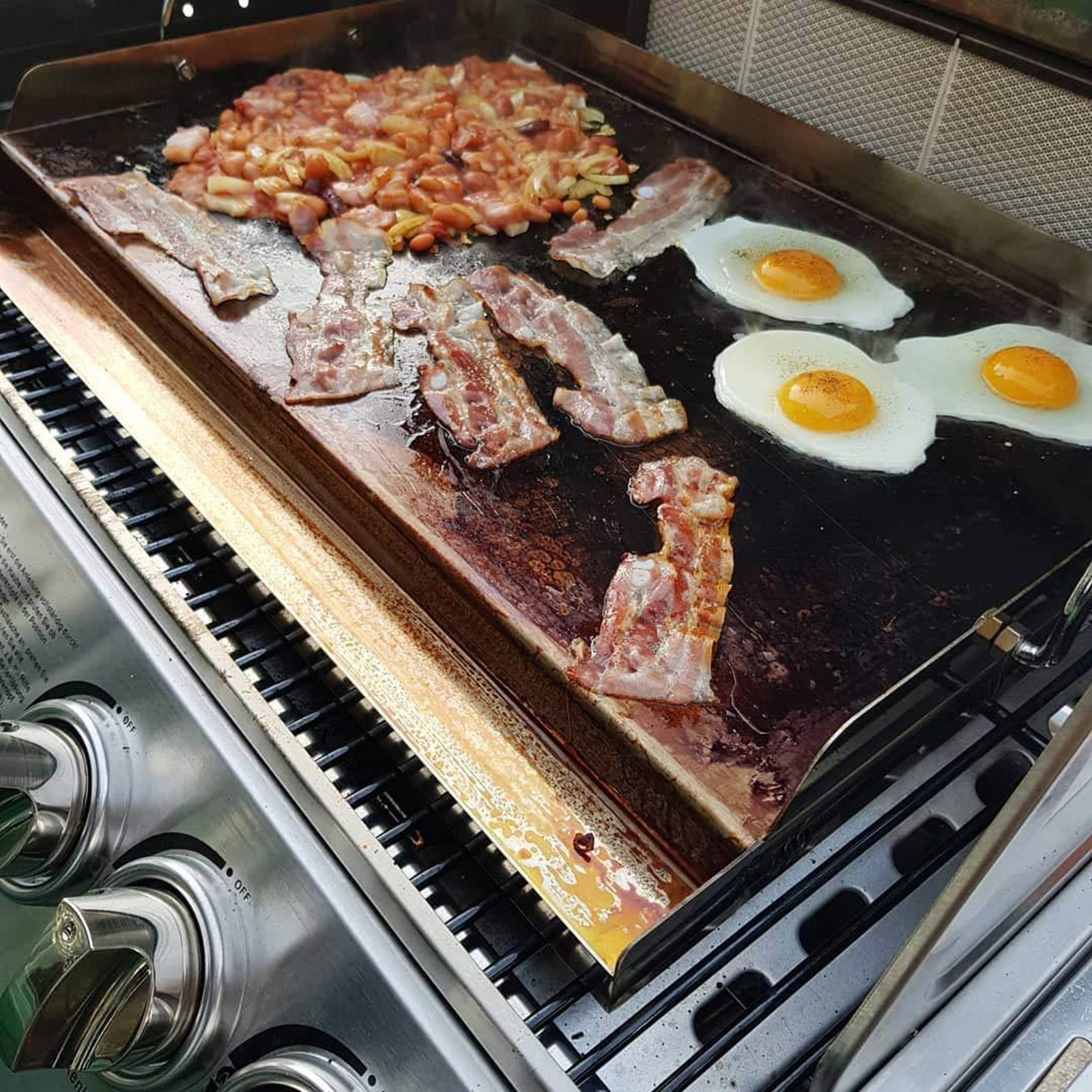 Stainless Steel Cooking Griddl - đánh giá và giá Camping Cooking Flat Top