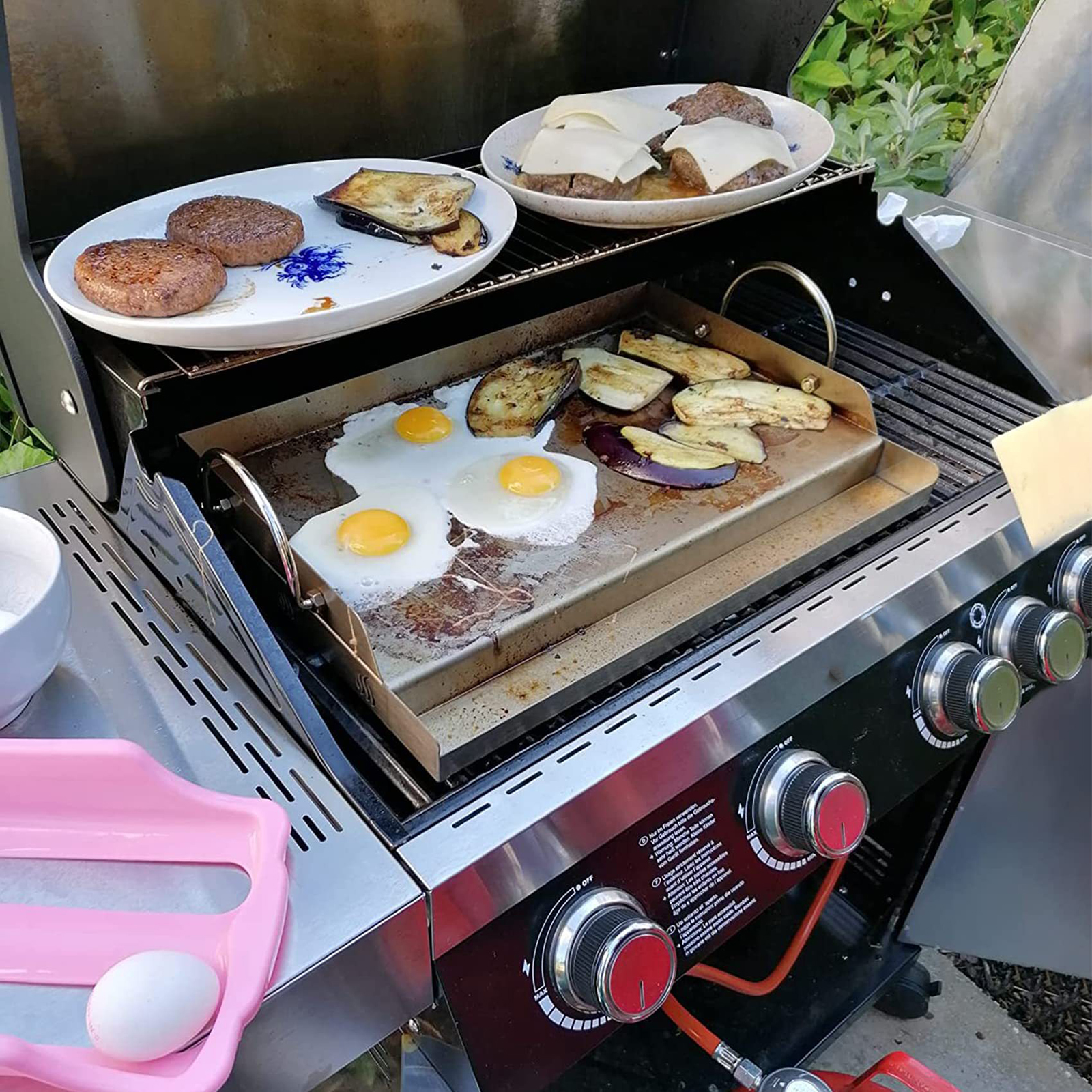 Stainless Steel Cooking Griddl - đánh giá và giá Camping Cooking Flat Top