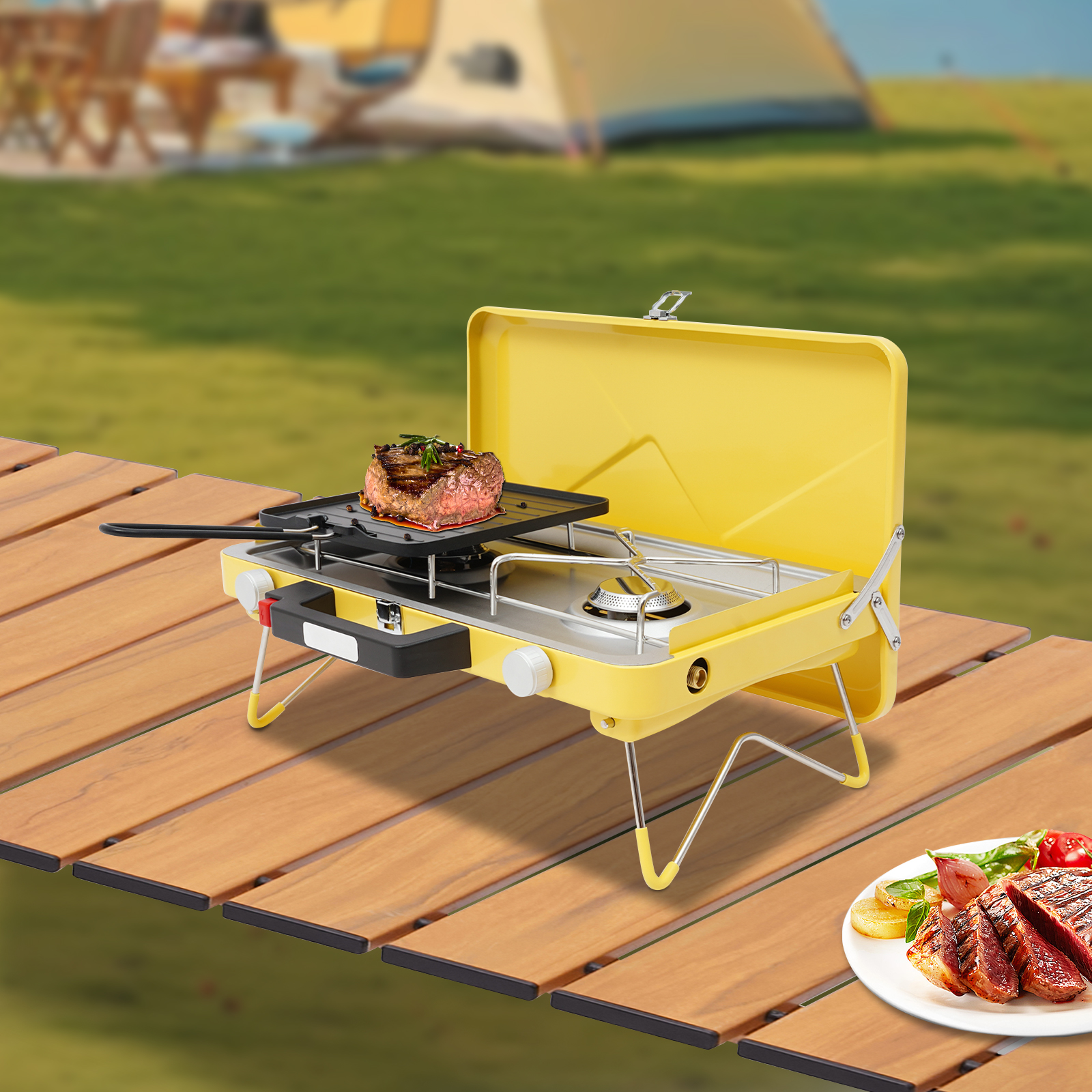 Portable Outdoor Gas Stove,Cam - đánh giá và giá Camping Cooking Propane