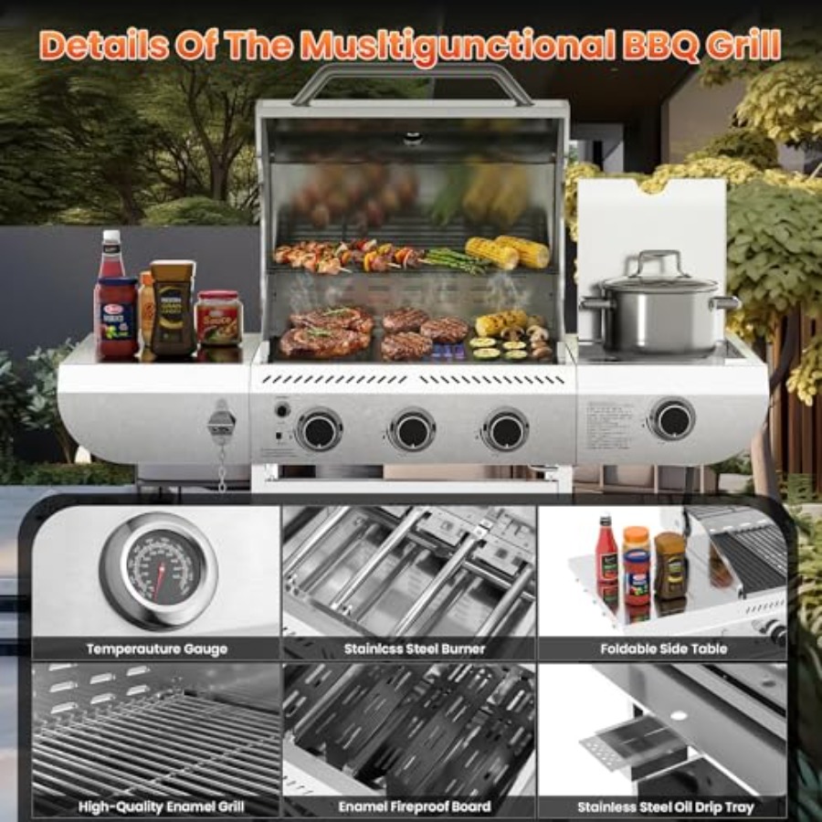 Portable Propane Griddle Table - đánh giá và giá Camping Cooking Flat Top