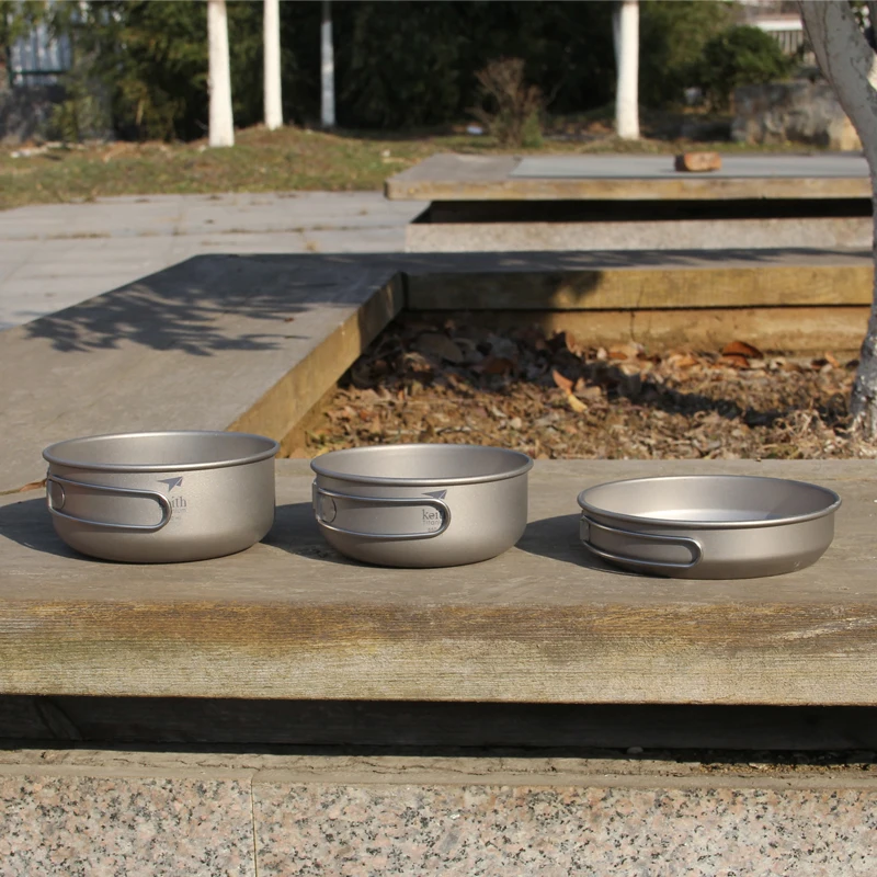 Keith 3PCS Titanium Cookware P - đánh giá và giá Camping Outdoor Cooking Set