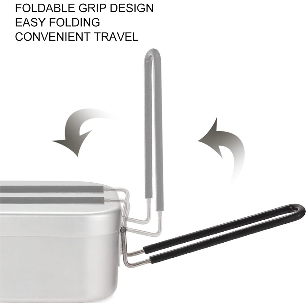 800ML Aluminum Lunch Boxes Out - đánh giá và giá Camping Outdoor Cooking Set