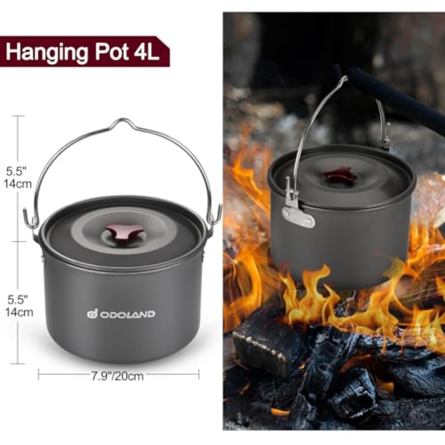 22pcs Camping Cookware Mess Ki - đánh giá và giá Camping Cooking Mess Kit