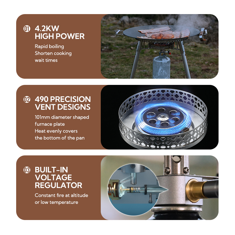 Campingmoon OD-4 Aluminum Allo - đánh giá và giá Camping Cooking Propane