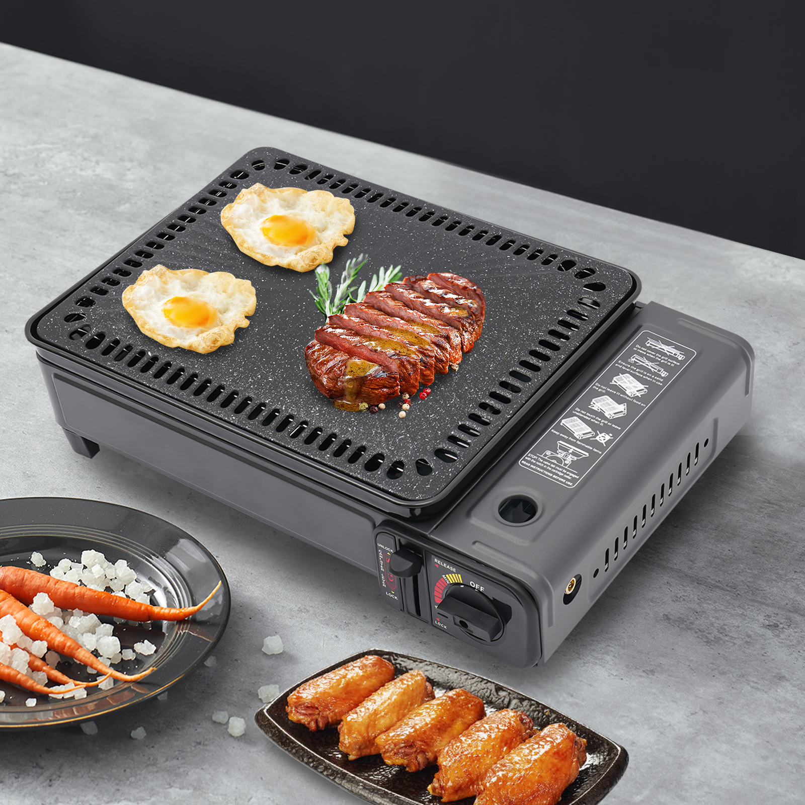 BYMAOCAR Butane Grill with Gri - đánh giá và giá Camping Cooking Mesh