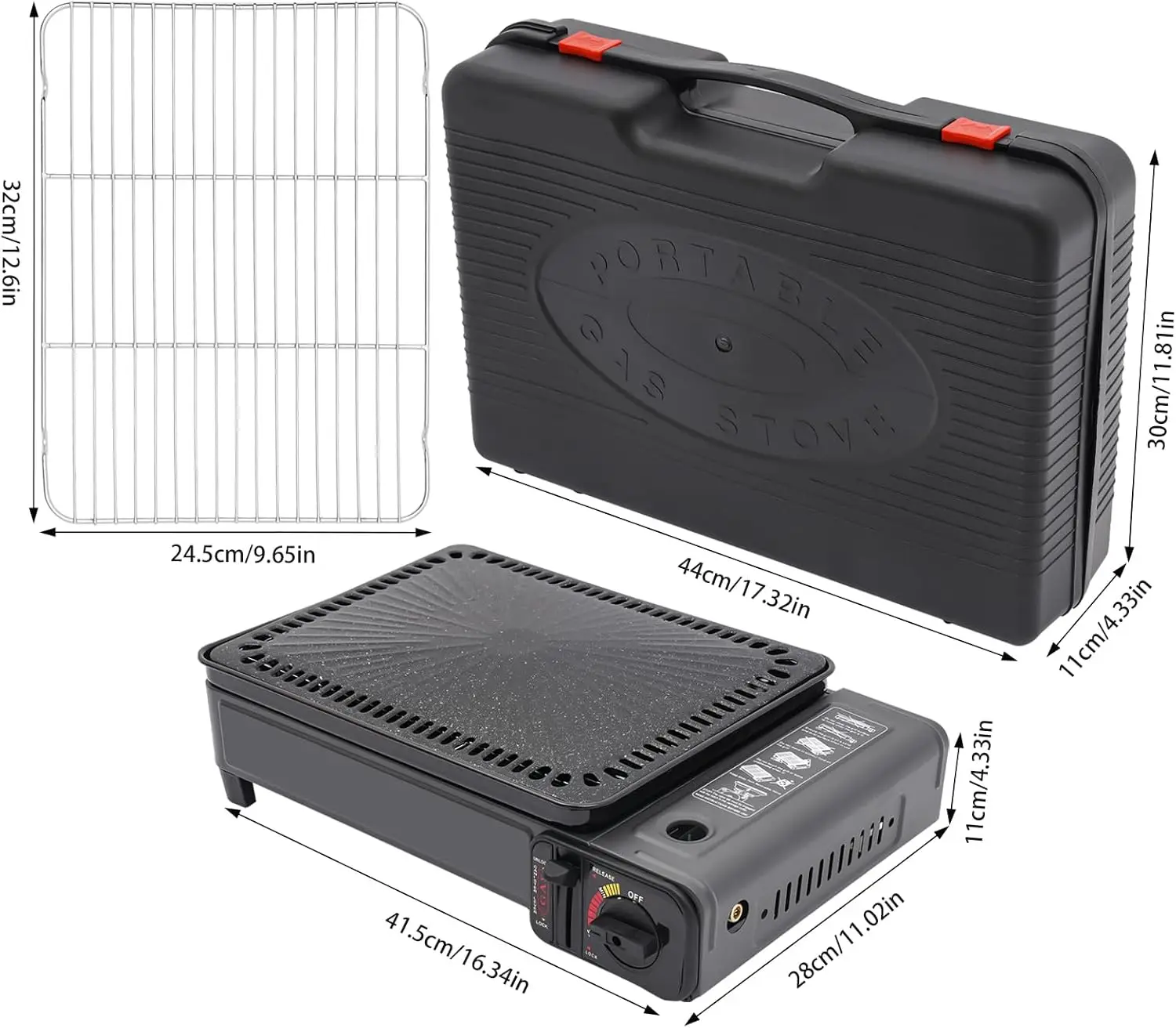 BYMAOCAR Butane Grill with Gri - đánh giá và giá Camping Cooking Mesh