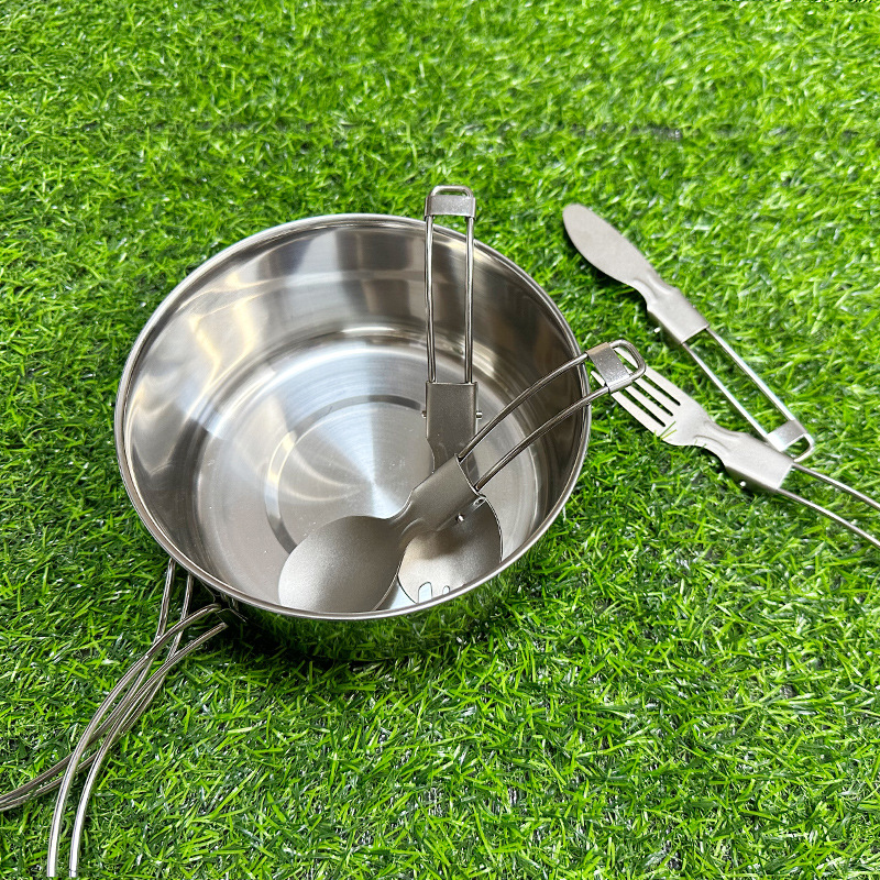Pure Titanium Folding Spoon an - đánh giá và giá Camping Cooking Knife Set