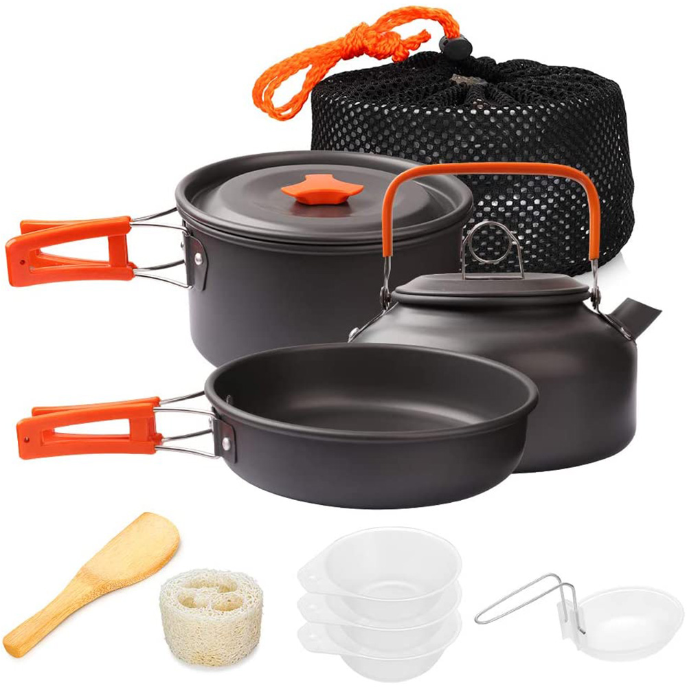 1pcs/1set Camping Cookware Kit - đánh giá và giá Camping Cooking Mesh