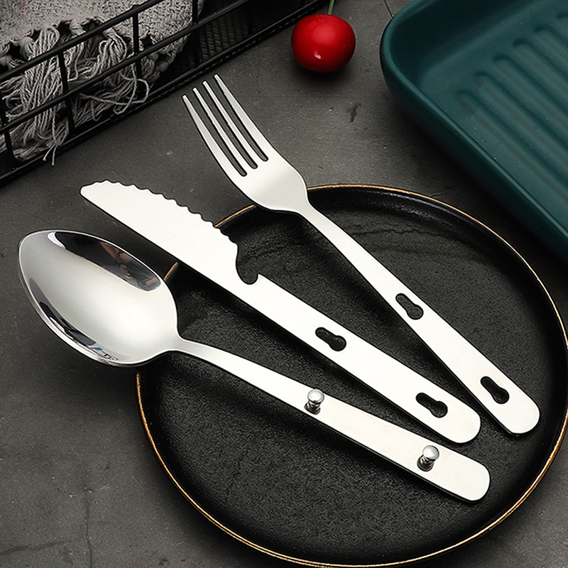 3pcs/set Outdoor Portable Stai - đánh giá và giá Camping Cooking Knife Set