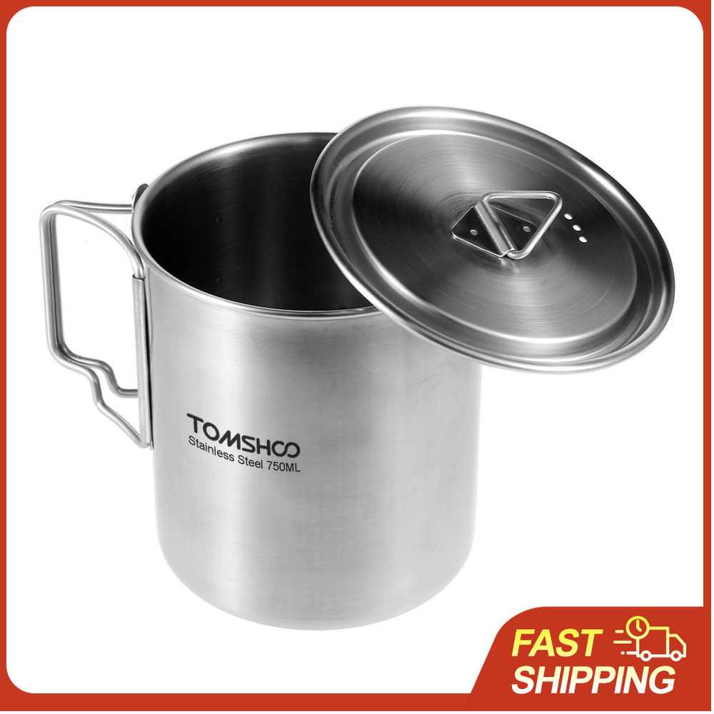 TOMSHOO 750ml Stainless Steel  - đánh giá và giá Camping Cooking Mesh