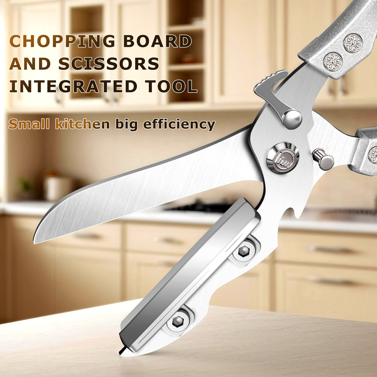 Multifunctional Kitchen Scisso - đánh giá và giá Camping Cooking Knife Set