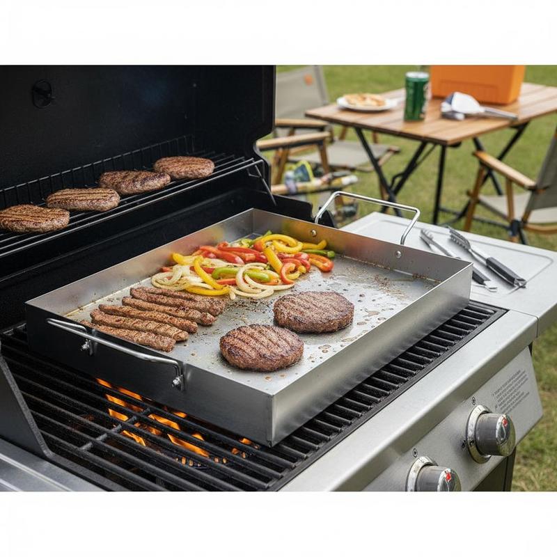 Free Shipping-Rectangular Flat - đánh giá và giá Camping Cooking Flat Top