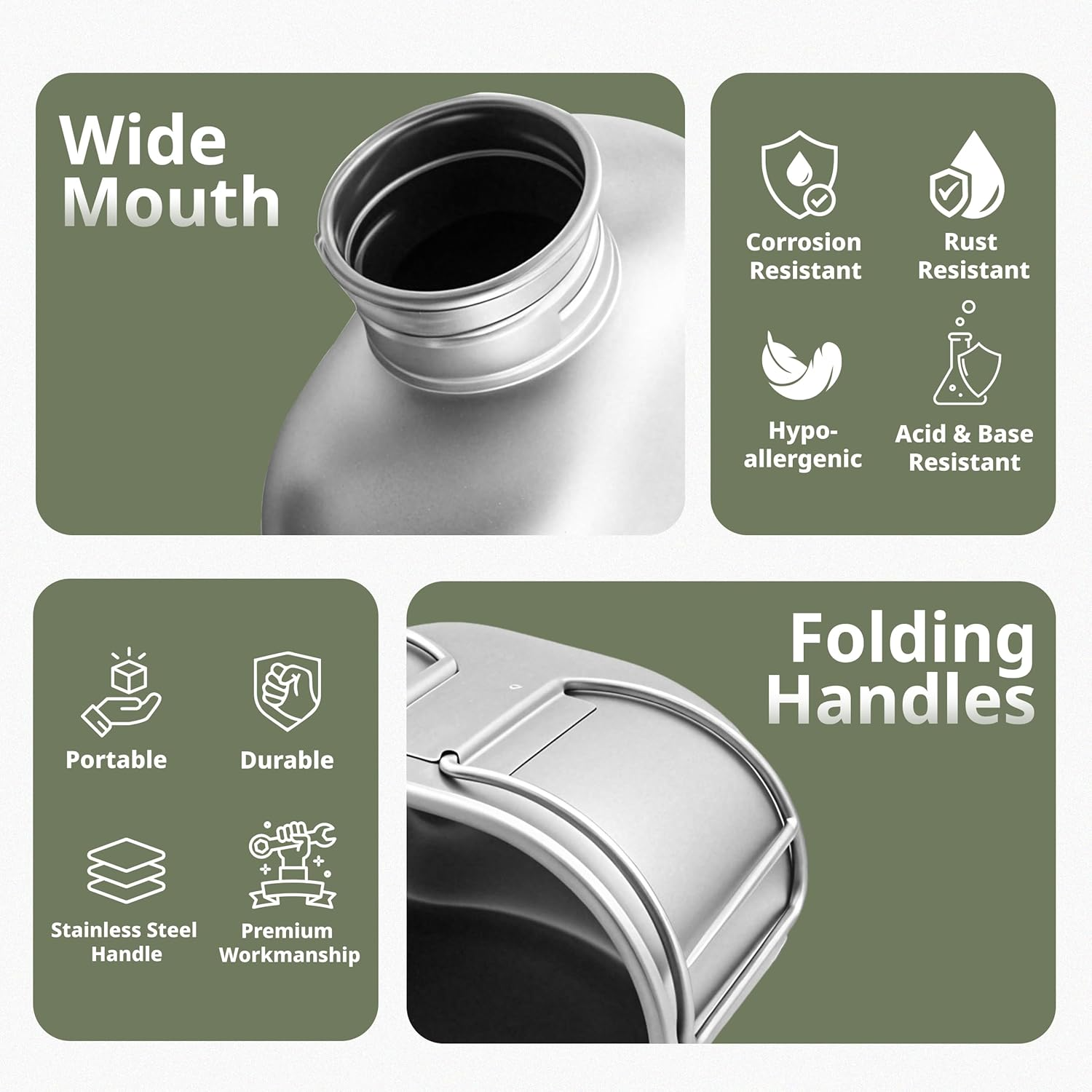 KEITH  Pure Titanium Canteen M - đánh giá và giá Camping Cooking Mess Kit