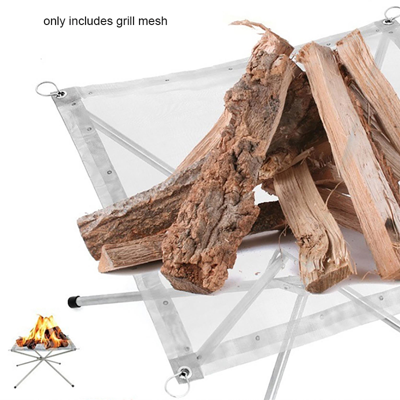 Portable Fire Pit Durable Outd - đánh giá và giá Camping Cooking Mesh