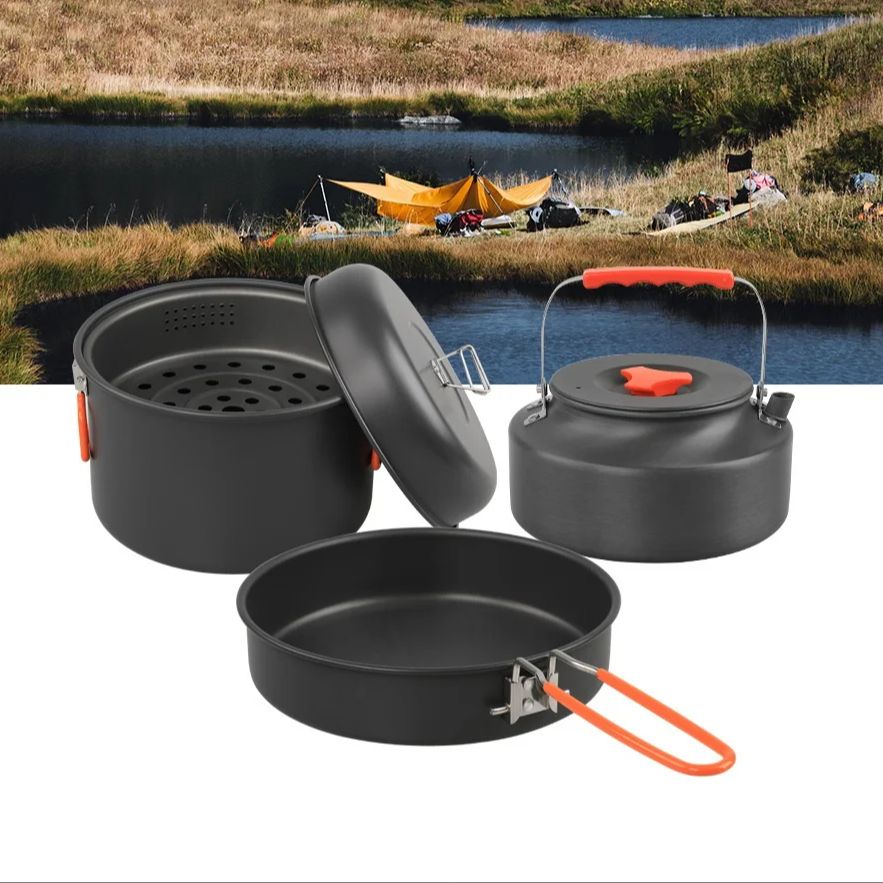 Outdoor Cookware Set Camping C - đánh giá và giá Camping Outdoor Cooking Set