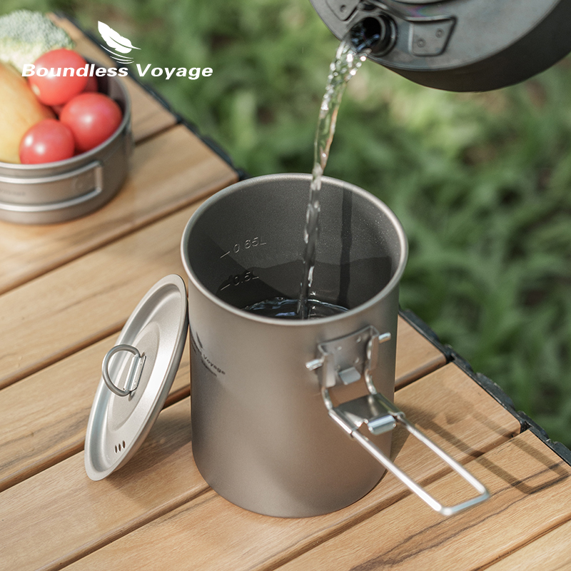 Boundless Voyage 900ml Titaniu - đánh giá và giá Camping Cooking Mesh