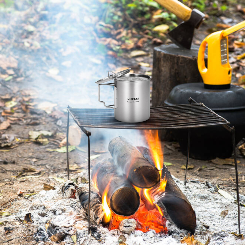 Lixada 750ml Cup Outdoor Stain - đánh giá và giá Camping Cooking Mesh