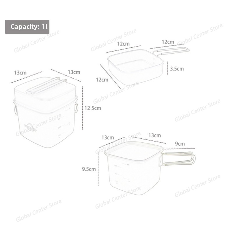Camping Cookware Mess Kit Prac - đánh giá và giá Camping Cooking Mess Kit