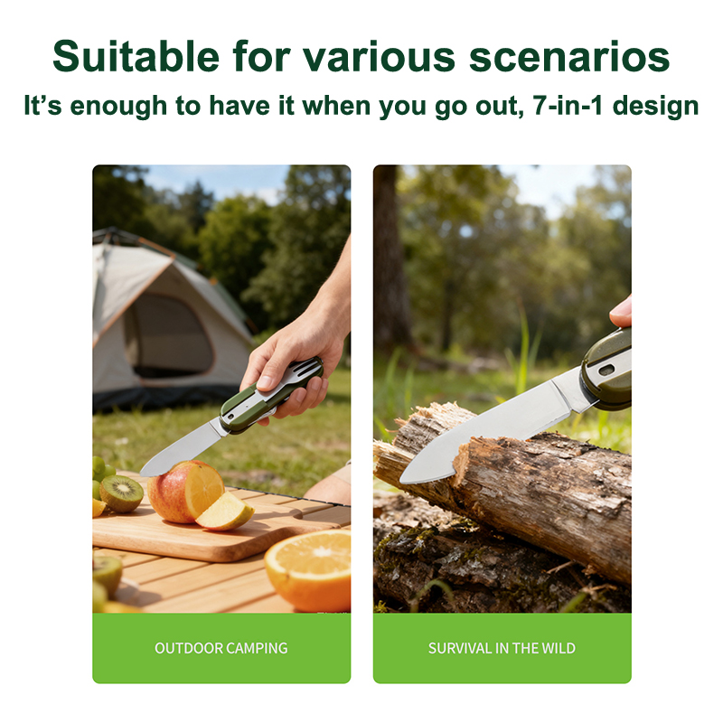 New Stainless Steel 7 In 1 Cam - đánh giá và giá Camping Cooking Set Stainless Steel
