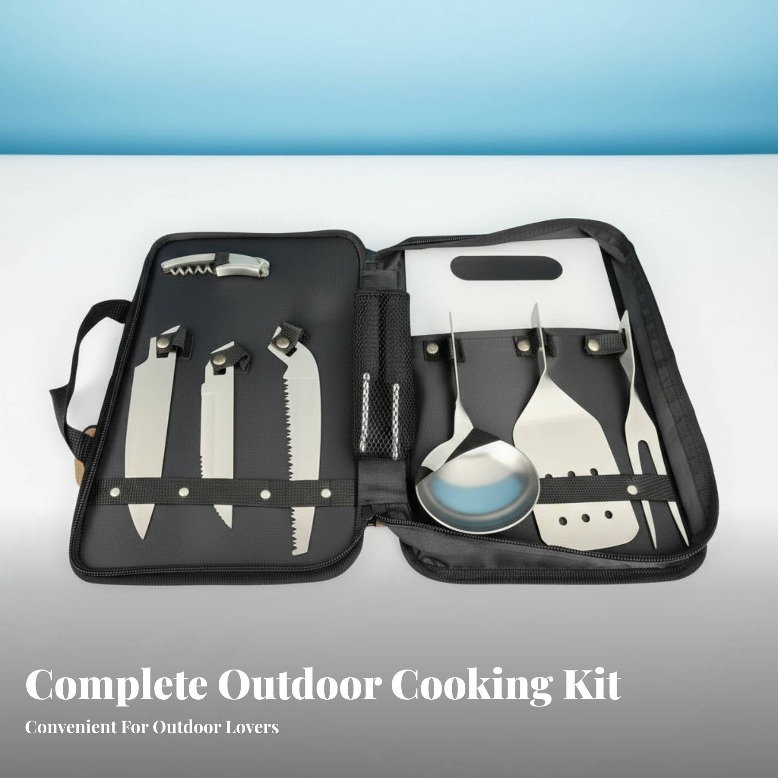 Outdoor Cooking Utensil Set, P - đánh giá và giá Camping Cooking Knife Set