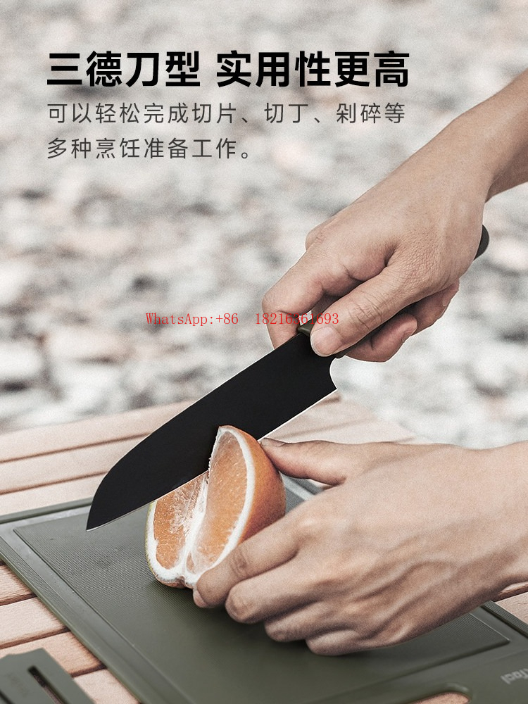 Cooking Set Outdoor Kitchenwar - đánh giá và giá Camping Cooking Knife Set
