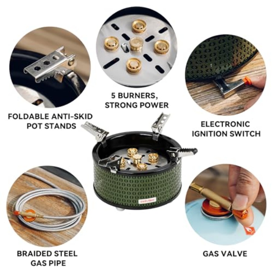 Portable Camping Gas Stove wit - đánh giá và giá Camping Cooking Propane