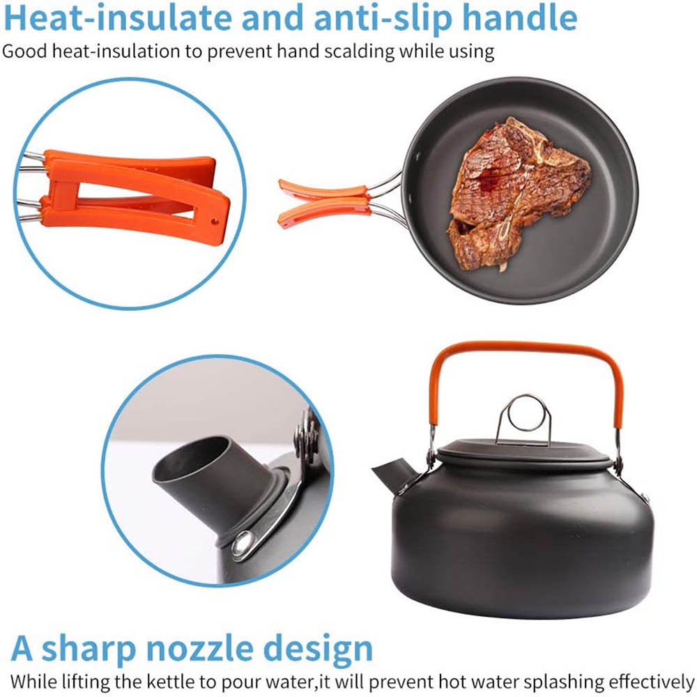 Outdoor camping cooking set, n - đánh giá và giá Camping Cooking Mesh