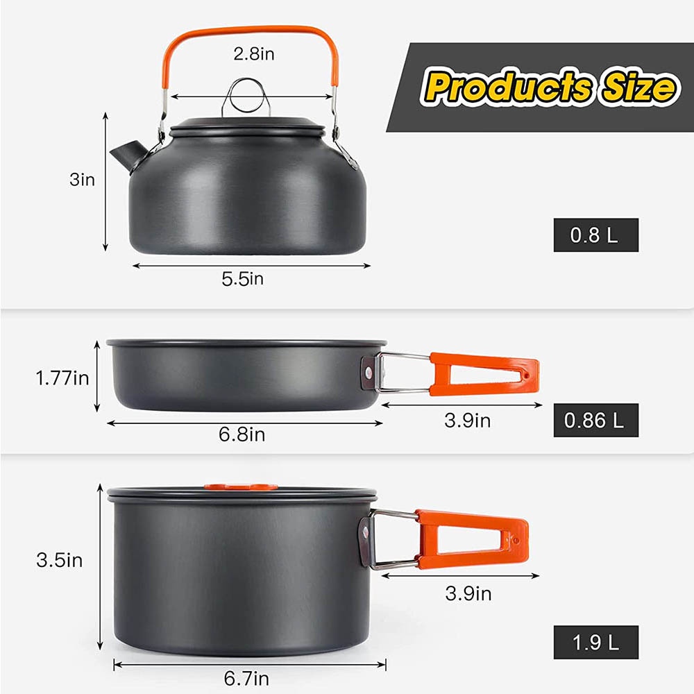 Outdoor camping cooking set, n - đánh giá và giá Camping Cooking Mesh