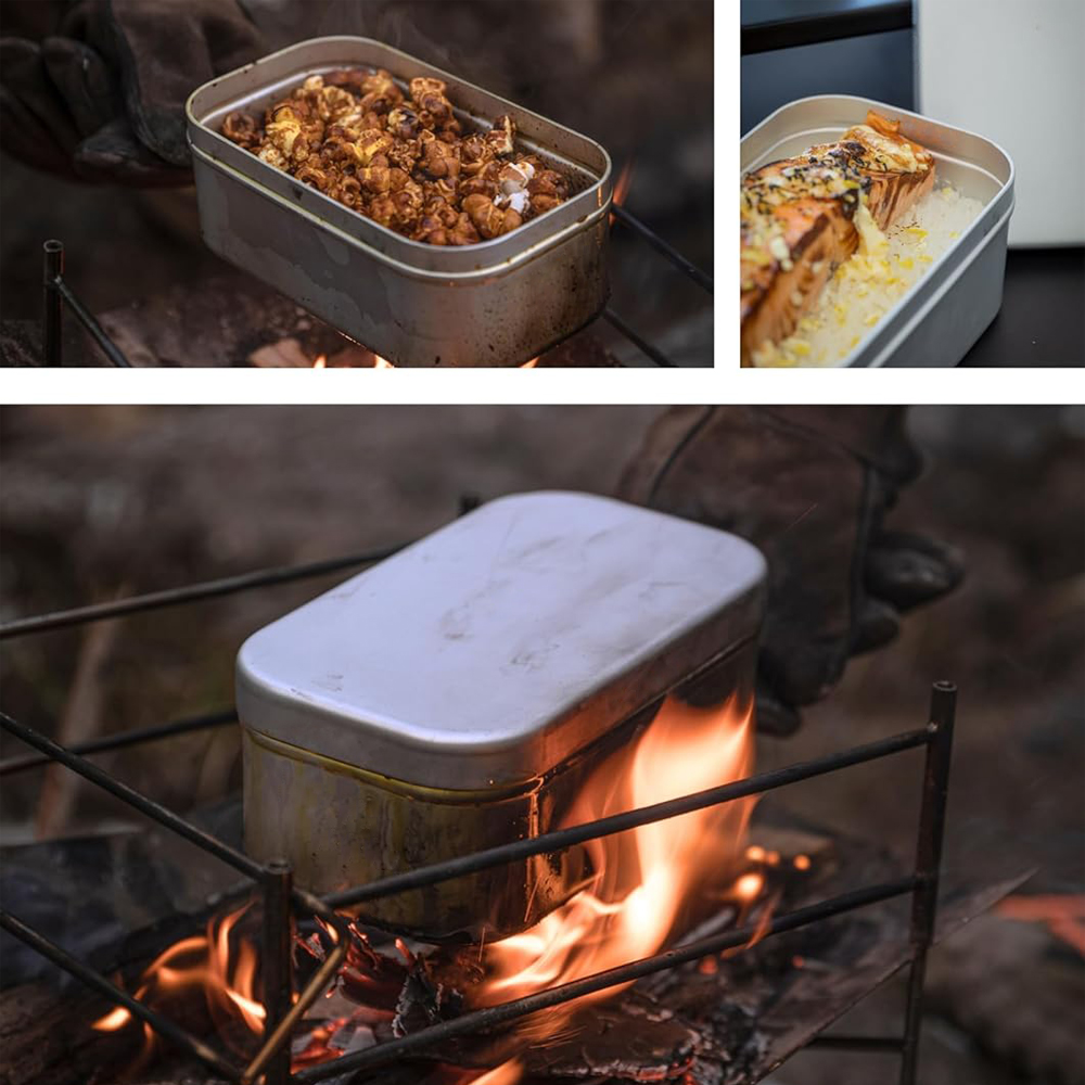 Foldable Bento Box Handle, Lun - đánh giá và giá Camping Outdoor Cooking Set