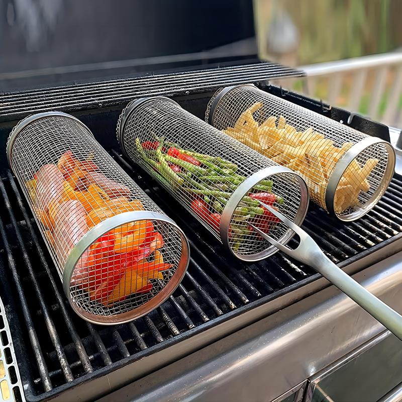 Stainless Steel Portable Barbe - đánh giá và giá Camping Cooking Mesh