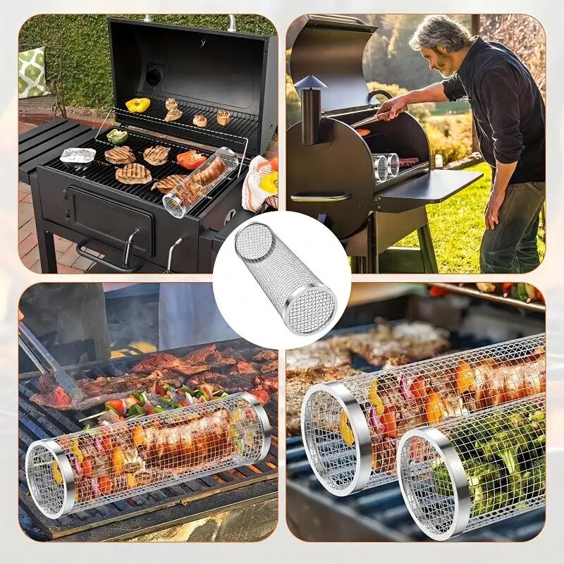 Stainless Steel Portable Barbe - đánh giá và giá Camping Cooking Mesh