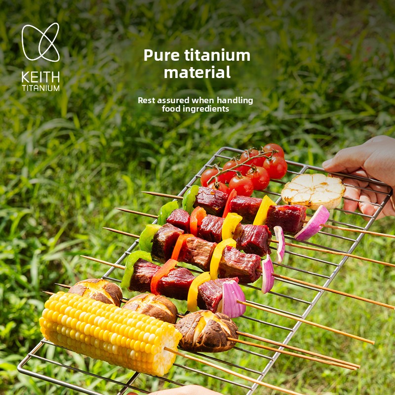 KEITH Pure Titanium Barbecue G - đánh giá và giá Camping Cooking Mesh