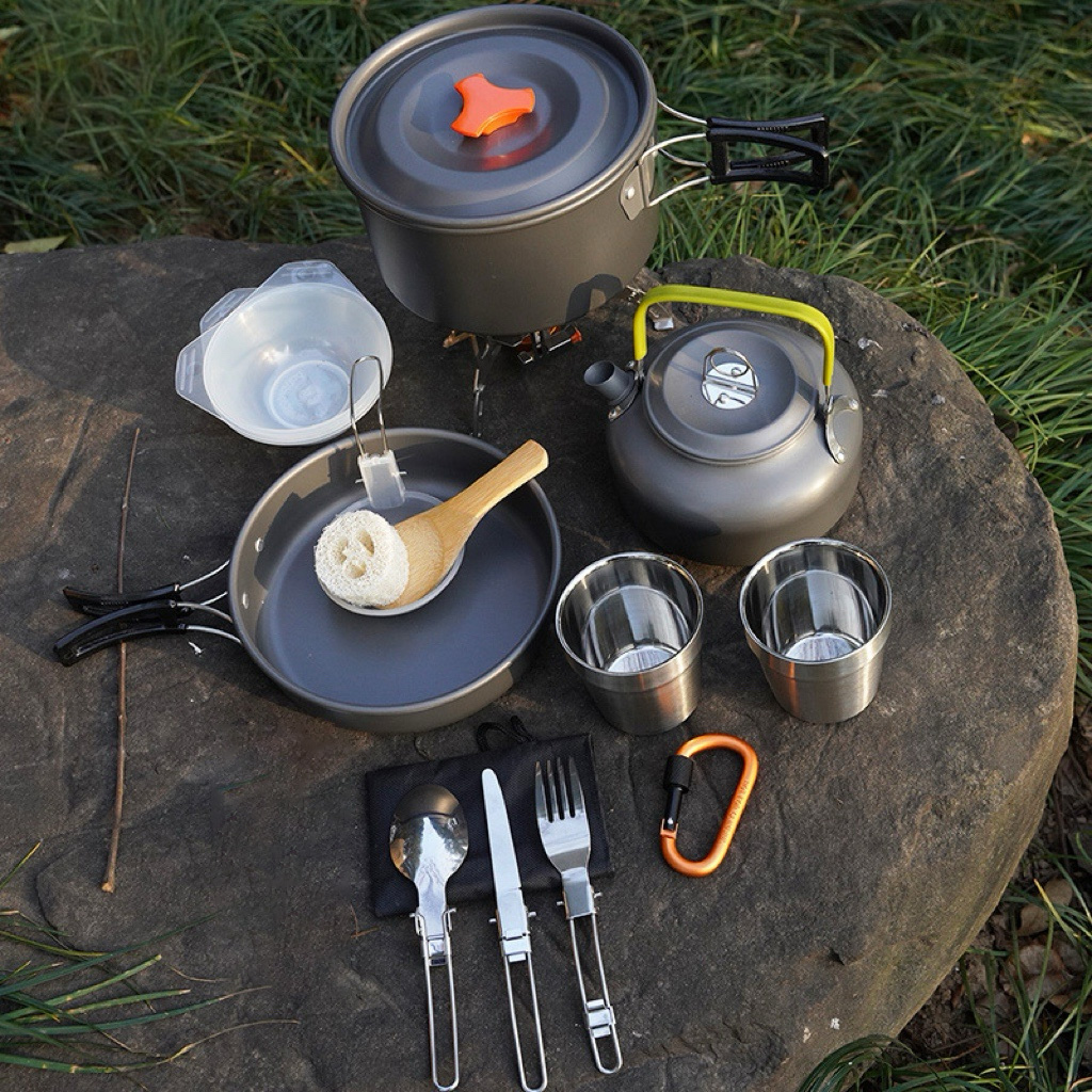 Hot Sales Camping Cookware Set - đánh giá và giá Camping Cooking Knife Set